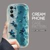 Cute Cartoon Pattern Cream Texture Casing Wavy Edge Soft Silicone Cover Phone Case for Samsung