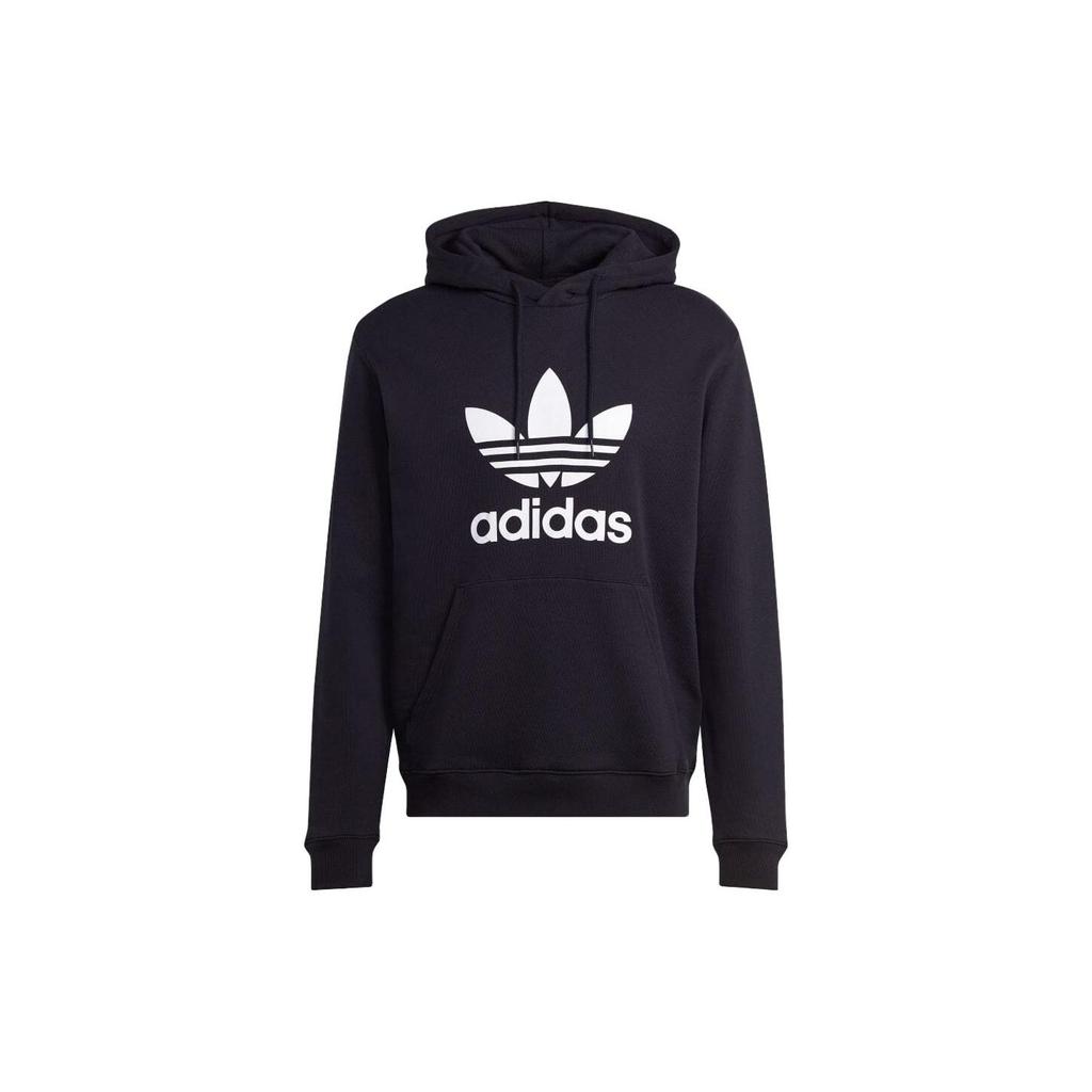 adidas Adicolor Classics Trefoil Hoodie Black/White Men Streetwear IM4489