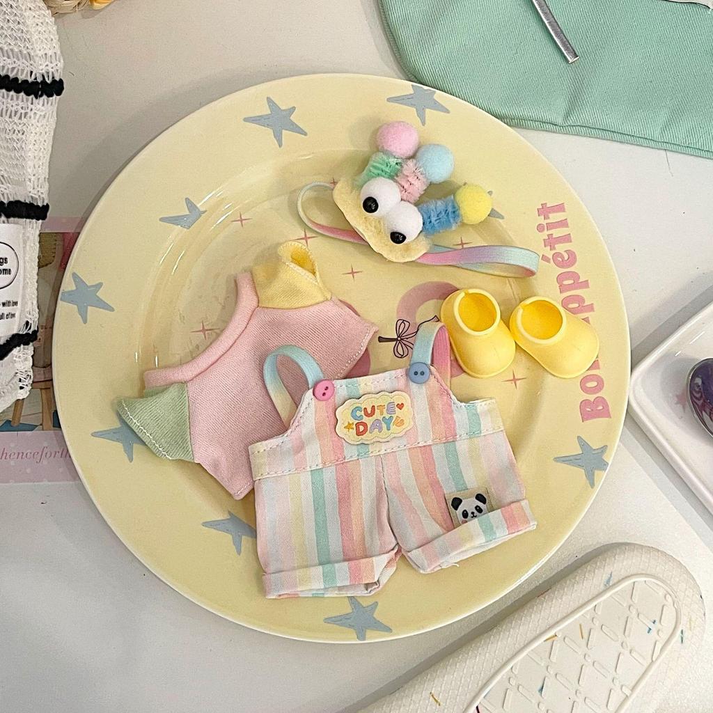 17cm Labubu Doll Clothing Set for 3.0 and First/Second Generation Sitting Party Blind Box Skirt