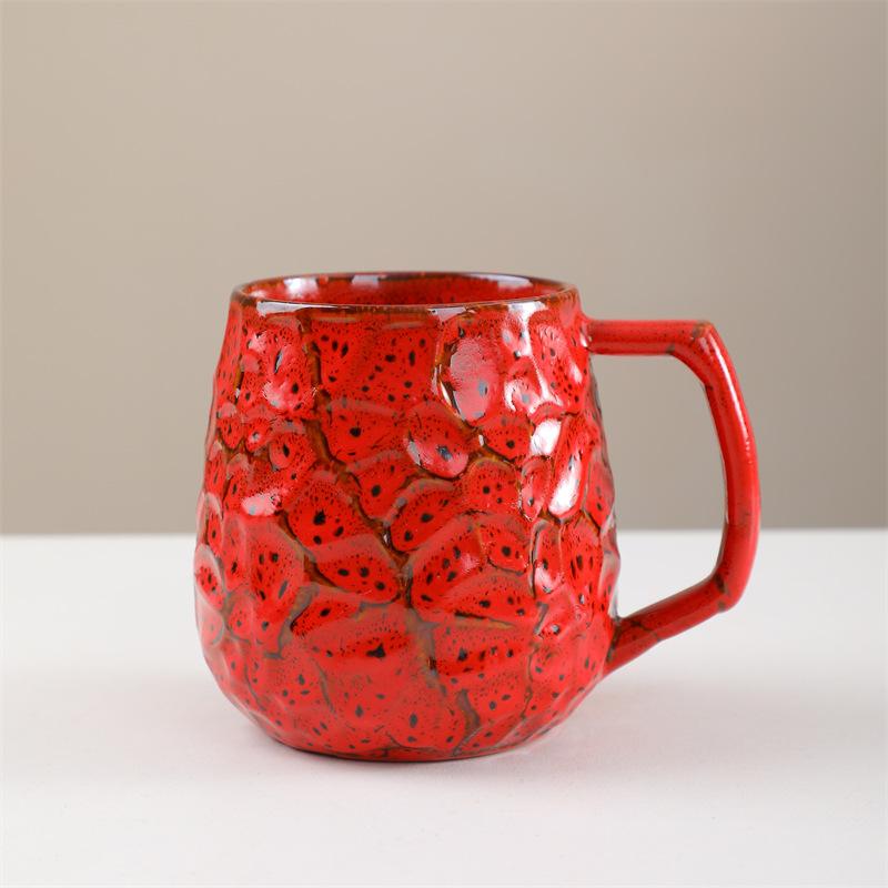 Large Capacity Water Cup Kiln Transmutation Ceramic Mug Coffee Cups Afternoon Tea Mug Breakfast Cup Beverage Mugs Coffee Mugs