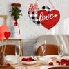 Valentine's Day Double Heart Wooden Hanging Ornament - Custom Door Sign  Wall Décor, Anniversary Gift wedding decoration