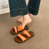 Internet celebrity slippers women's summer wear ins tide 2025 new summer explosion super fire French evening breeze premium sense sandals