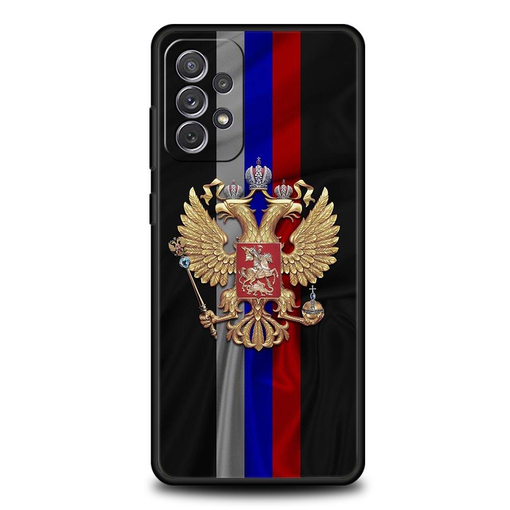 Russia Russian Flags Emblem Phone Case for Samsung Galaxy A13 A51 A71 A21S A12 A11 A31 A41 A23 A53 A73 A52 A32 5G A03S A01 Cover