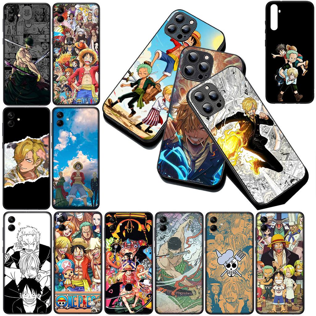 for OPPO A80 A18 A16 A40 A17 A15 A38 A78 A79 A54 A57 A12 A60 4G 5G Phone Cover Soft Case One Pieces Luffy Sanji Roronoa Zoro