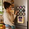 Music Box Refrigerator with Spinning Disc Night -Activated Singing for Kitchen Home Decor
