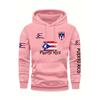 Men's Puerto Rico Flag Hoodie Casual Long Sleeve Sweatshirt Front Pocket Comfortable and Stylish for Fall/Winter