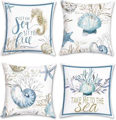 Ocean - Element Free - Feeling PillowcasesBedroom Living Room Sofa Home Decor Polyester Cushion Cover with Zipper