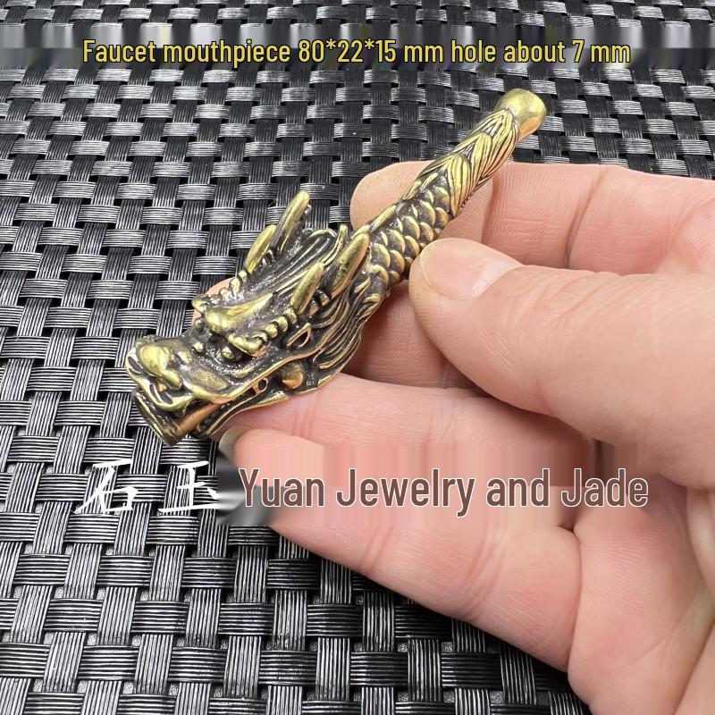 Antique Brass Zodiac Ornament with Tiger, Sheep, Arhat Dragon Turtle & Patina Pixiu Hairpin Design.