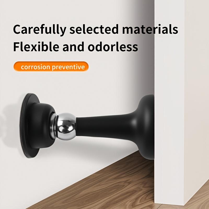 Magnetic Door Stopper - No-Drill Strong Magnetic Door Holder with Windproof & Silent Design, Durable Plastic for Home Office Bathroom Door Protection
