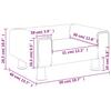 Vidaxl Sofa Dla Dzieci, Ciemnoszara, 50X40X26,5 Cm, Aksamitna