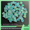 Herzförmiger Gelee-Opal Laborgezüchteter Loser Stein Cabochon