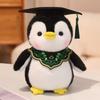 Cute Penguin Plush Toy With Hat Kawaii Stuffed Animal Cartoon Doll Soft Throw Pillow Kids Birthday Gift