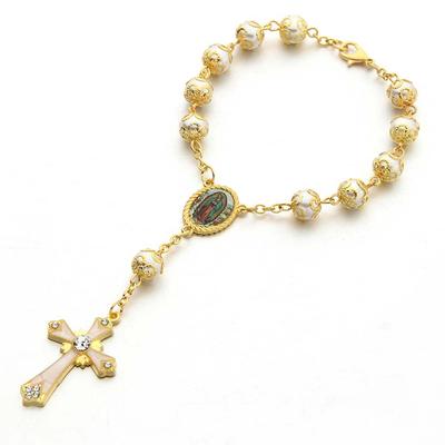 Accessories 8mm Gold Bracelet Glass Curved Needle Tori Bracelet