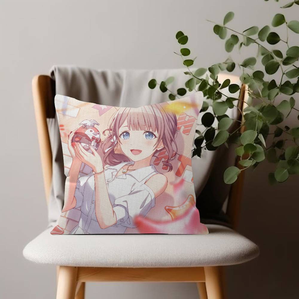 Mochizuki Honami Comfortable Soft Pillow Case for Sofa Living Room Home Office Decor Protective Covers