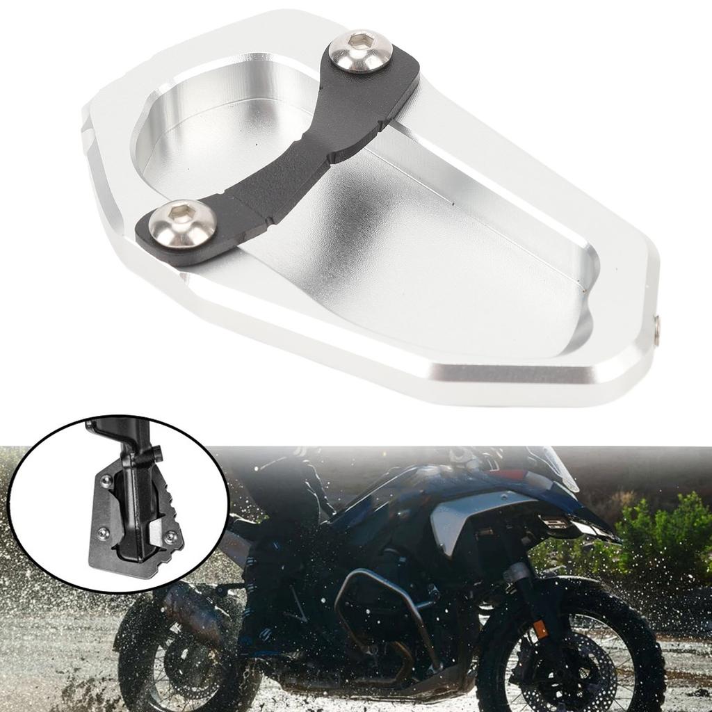 Motorcycle Kickstand Plate Aluminum Alloy Foot Side Stand Extension Pad Support Plate for R 1300 GS 2023 2024