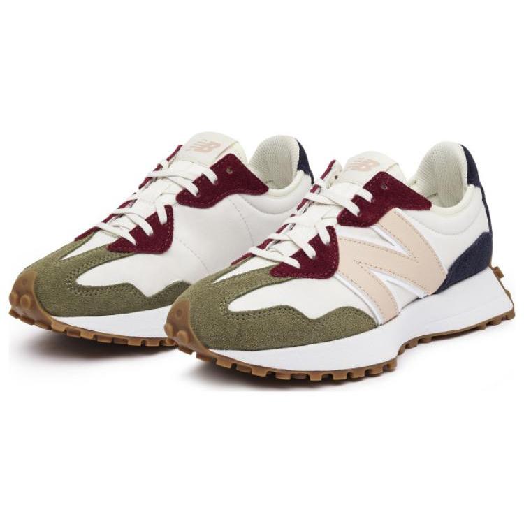 New Balance 327 White Green Red Women's