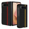 Suitable for Google Pixel Fold Phone Case, Carbon Fiber Kevlar Pattern, Anti-drop, Ultra-thin Google Foldable Leather Case