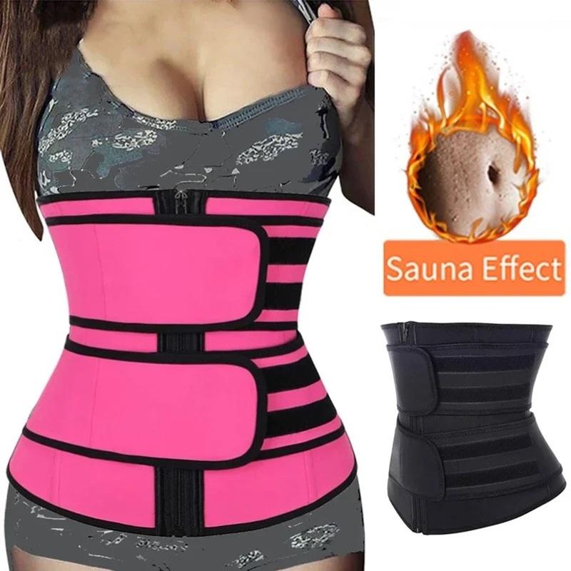 1 szt. Trener Talii Wyszczuplający Body Shaper Pas Fitness Odchudzanie Spalanie Tłuszczu Pas Sportowy Trymer Potu Treningowy Cinchers Kształtujący
