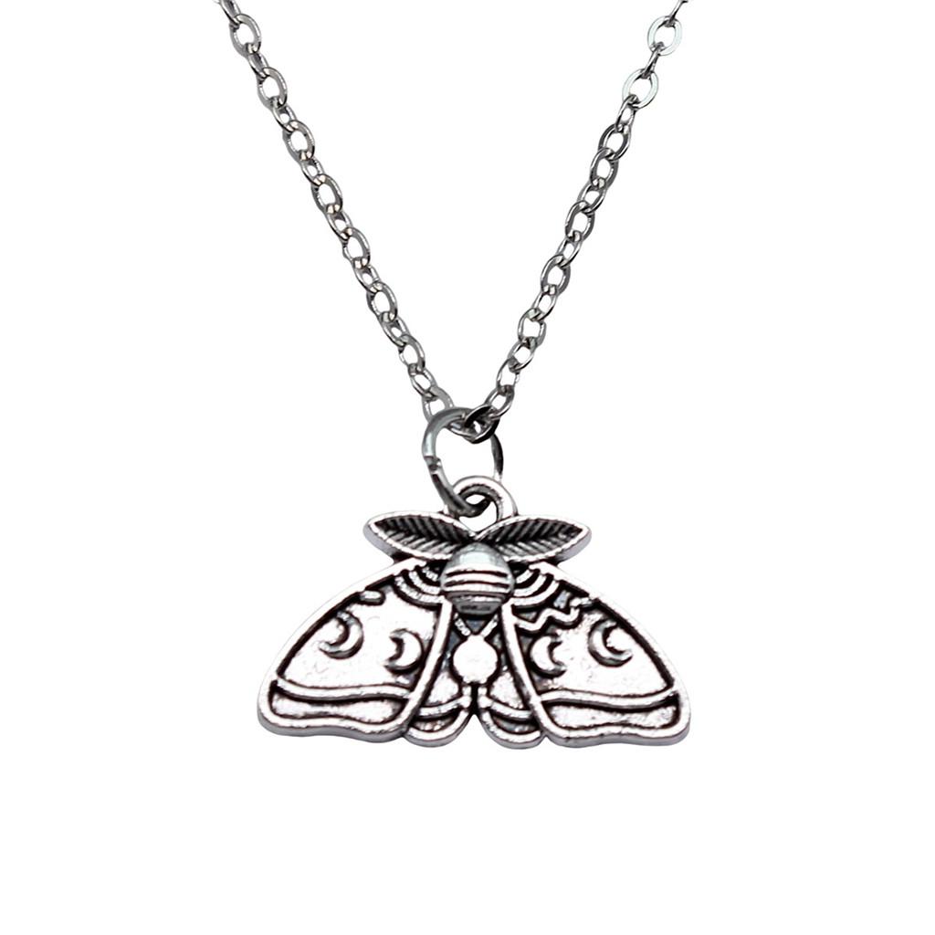 Dragonfly Pendant Necklace Insect Nature Inspired Delicate Jewelry 40cm Short Chain