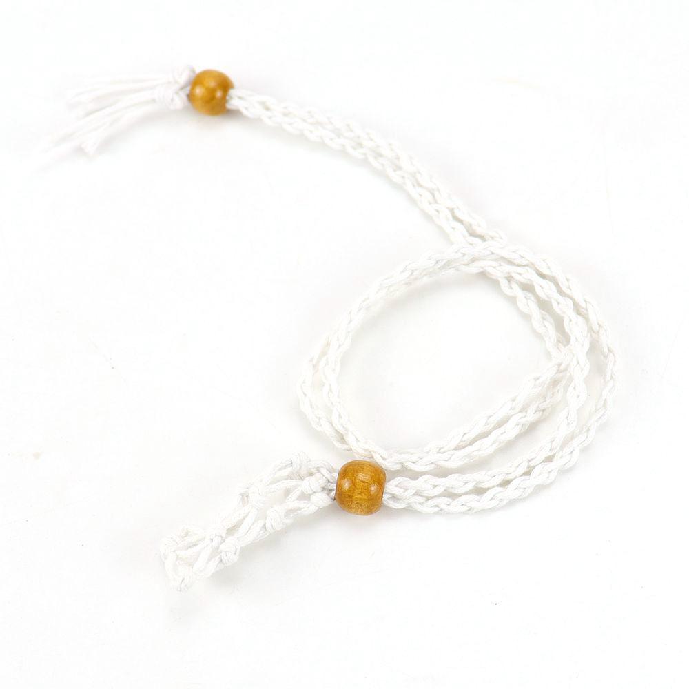 Natural Stone Mesh Pocket Woven Necklace Pendant Adjustable Telescopic Mesh Pocket Hand Woven Mesh Support N664