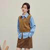 Women's Retro V-Neck Embroidered Knit Vest