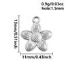 5pcs Kawaii Charm Flower Star Crab Stainless Steel Pendants For Jewelry Making Supplies Assorted Mini Charms In Bulk DIY Finding