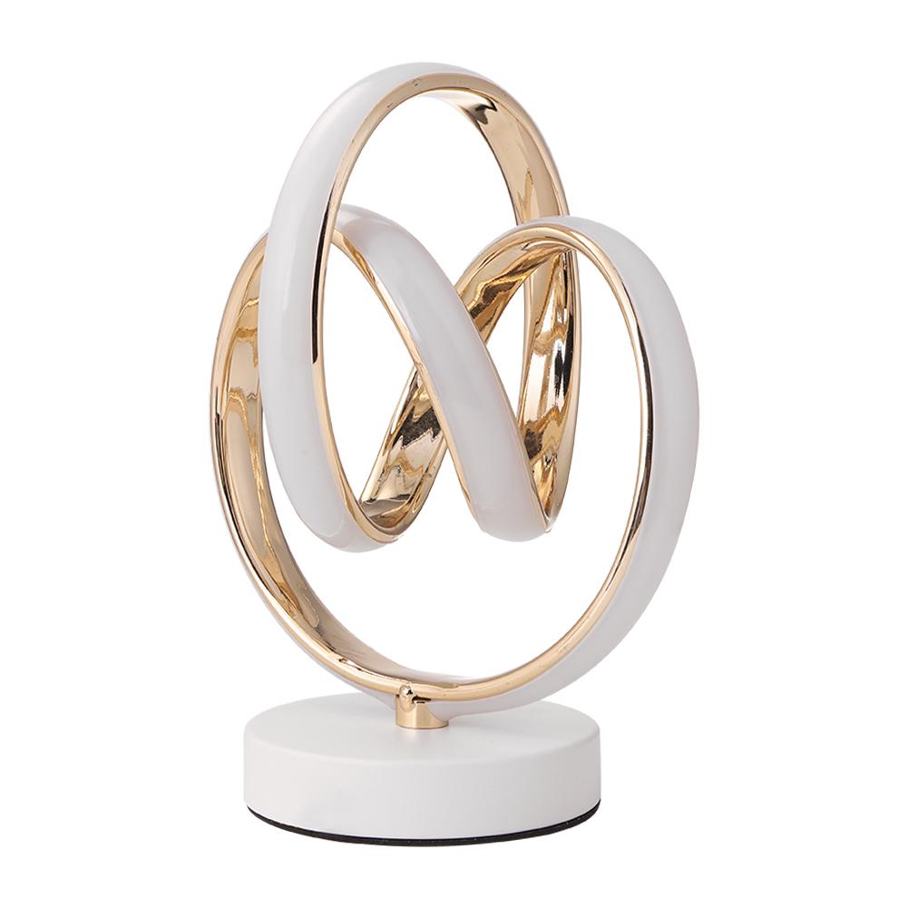 

Modern LED Desk Lamp Spiral Metal Living Room Home Bedside Decorative Lighting