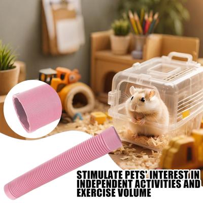 Hamster Play Tunnel Retractable Play Tunnel For Small Animals Space-Saving Chew Toys For Small Animals Hedgehogs Chinchillas