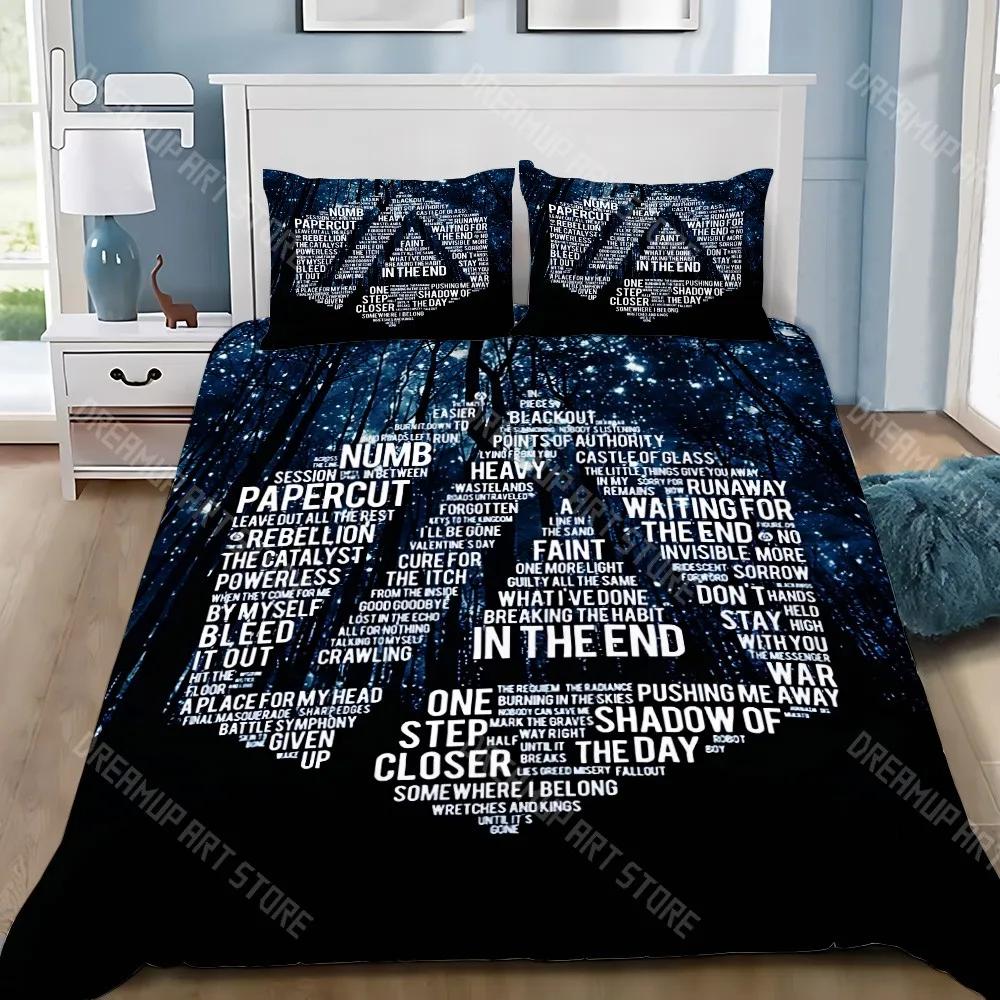 Duvet Cover Pillowcase Bedding Set Famous Rock Band Linkin P-Park Adult Boy Girl Bedroom Decoration Children Gift Single Do