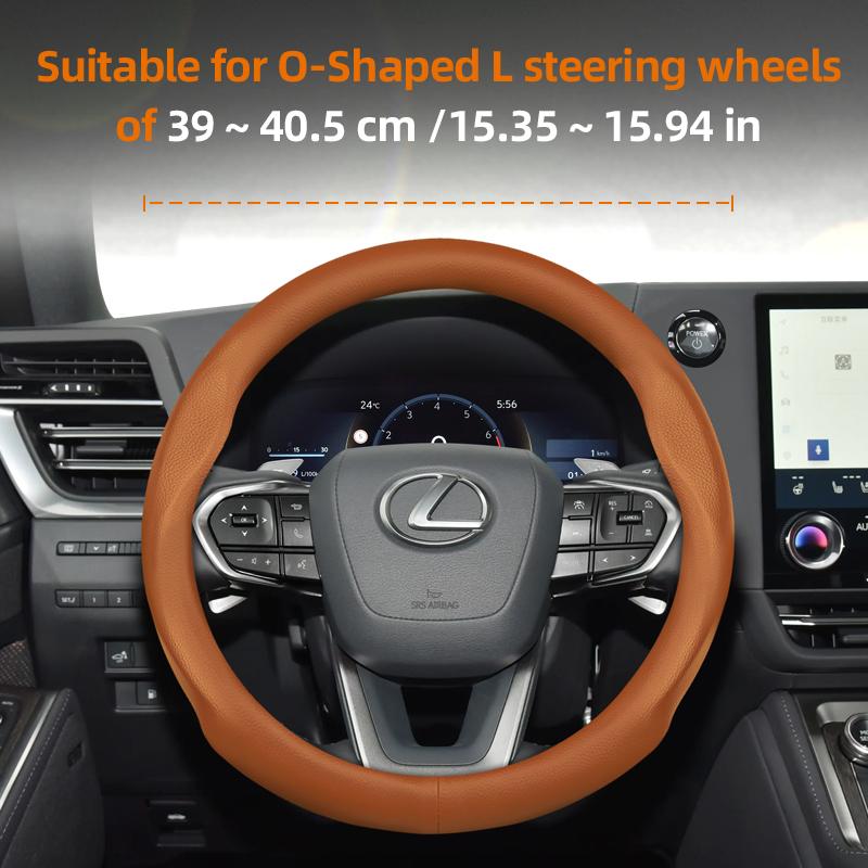 Suitable for Lexus Ultra-Thin Breathable Leather Steering Wheel Cover Suitable for Is250 Gs300 Lx 570 Nx Is350 2019 Es350 Gx460 Is 300 Ls400 Is300 202