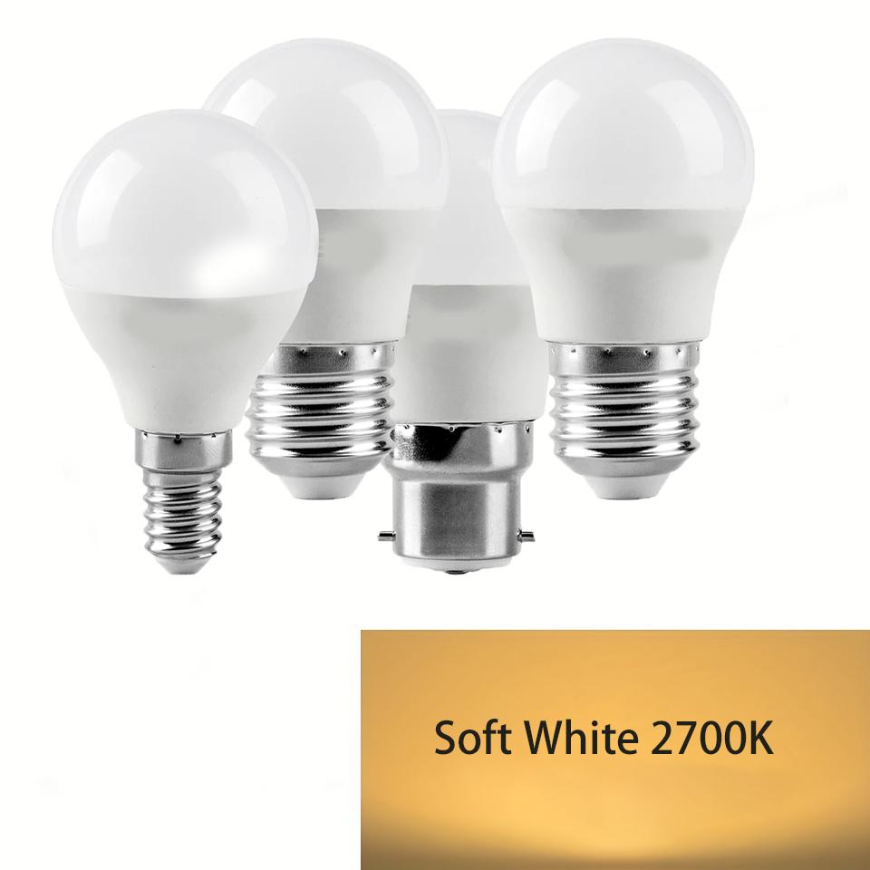 3PCS LED Globe Light Bulbs 3/6/9/12/15/20W Multiwatt Number 110V B22 E27 E14 Base Super Bright Light Lamp Bulb for Home Office