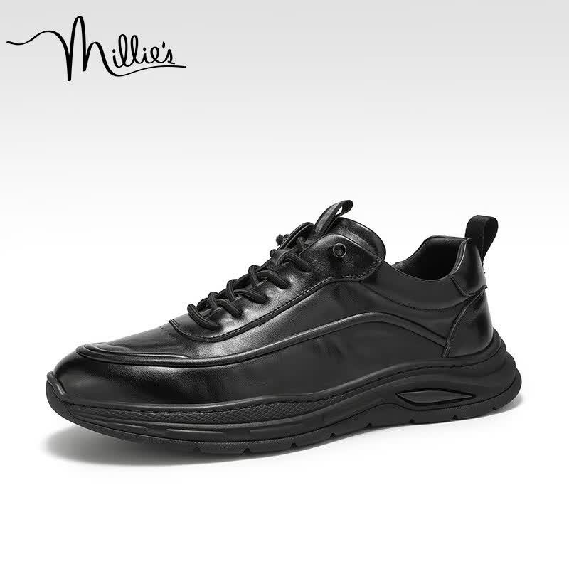 Millies Men s First-Layer Cowhide Casual Sports Shoes U1890 41