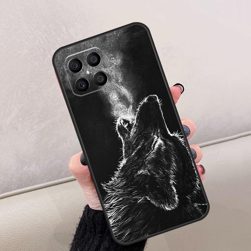 

wolf art black For Honor Magic 7 6 5 8 Pro Case For Honor 200 Lite 400 70 50 X8c X8b X9a X9b X9c X9d Win RT Honor Magic8 Pro