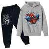 Kids Trendy Printed Pullover Hoodie and Sweatpants Set - Loose Fit Long Sleeve Casual 2 Piece Outfit