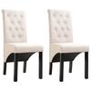 Day and Night - Day and Night Dining Chairs 2 Units Cream Fabric
