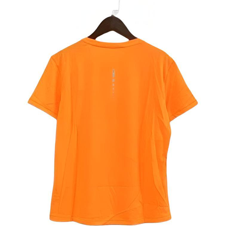 Li Ning Running Series Round Neck Quick-Dry Breathable Short Sleeve T-Shirt Women T-Shirts Orange ATSS542-2