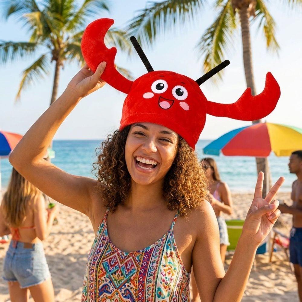 Funny Look Lobster Costume Hat Big Claw Lobster Headgear Stage Performance