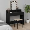 Makeup Table Black 100 x 41 x 140 cm Particleboard