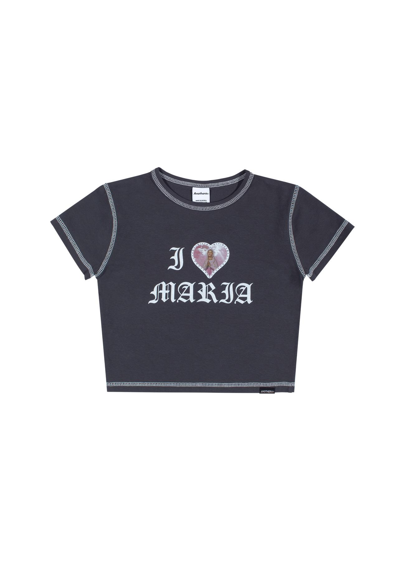 Another A Contrast Crop Top (Charcoal)