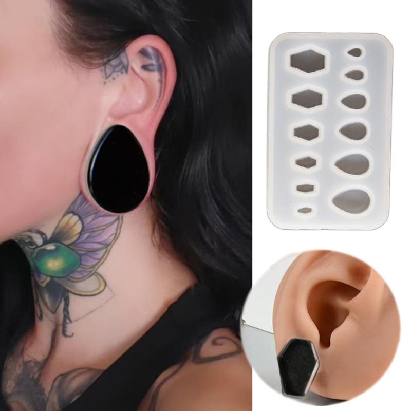 Sturdy Flexible Silicone Mold for Crafting Unique Ear Stretcher Expander Jewelry Decorations and Individualized Artwork
