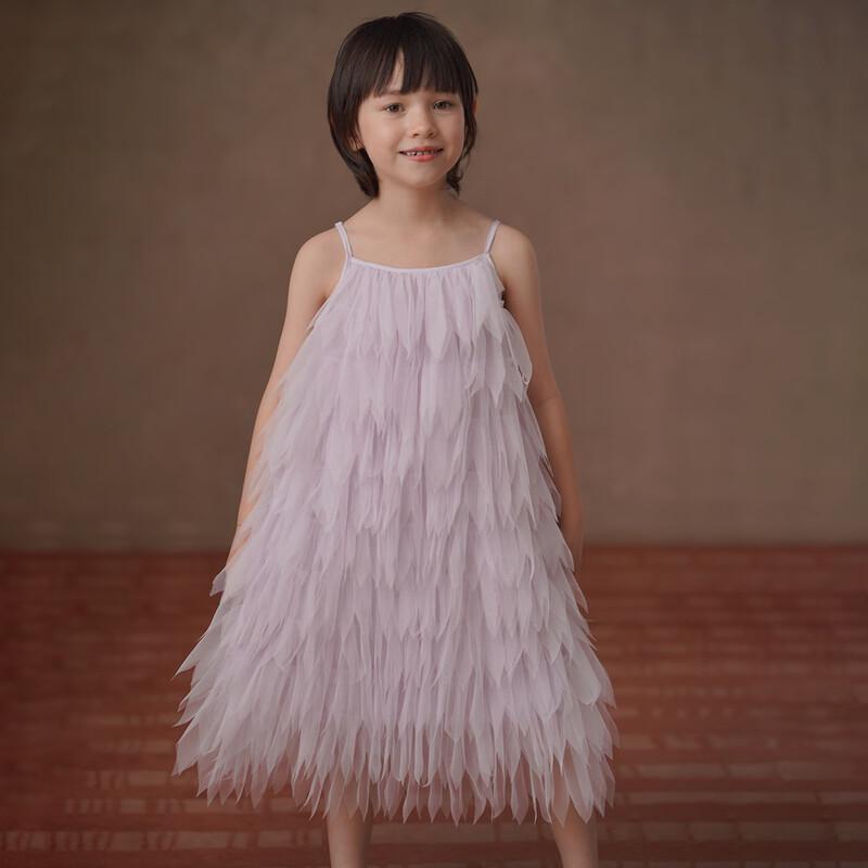 Girls  Fairy Purple Summer Princess Mesh Dress 110