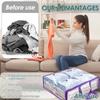 5Pcs Clothes Storage Bags PVC Waterproof Bed Sheet Bedding Dustproof Transparent Organizer Bag for Home Multipurpose Packing