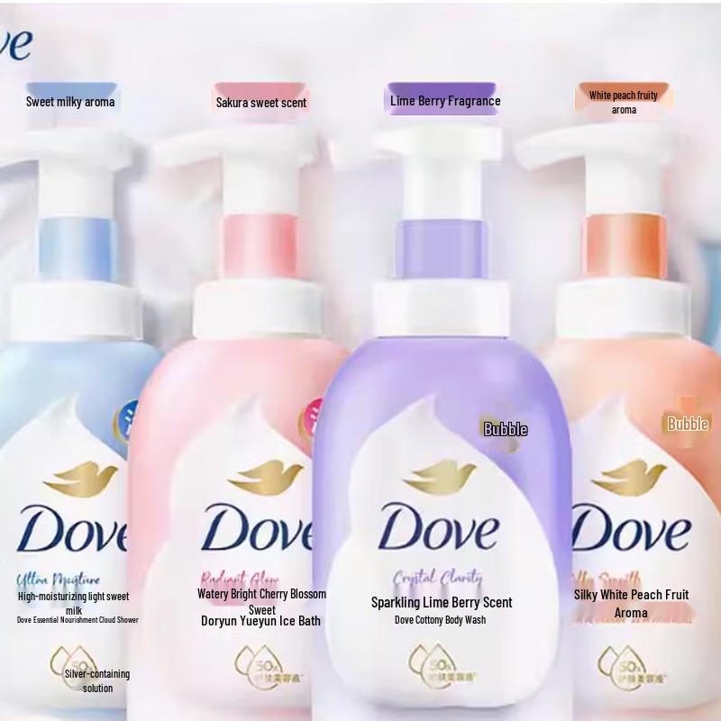 Dove Dense Foam Shower Bubble Scented Collection