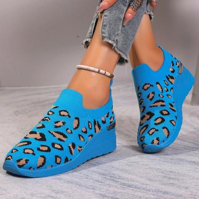Fashion Women's Fashion Single Shoes Autumn New Round Head Deep Mouth Flying Woven Breathable Soft Sole Non-slip Wedge Shoes