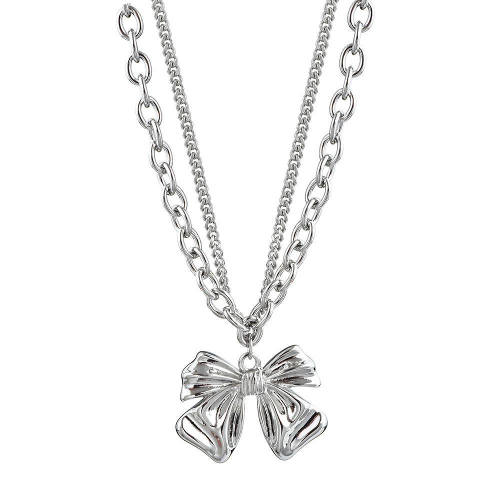 Modern Style Ins Butterfly Bow Necklace With Adjustable Length Ideal For Women Trendy