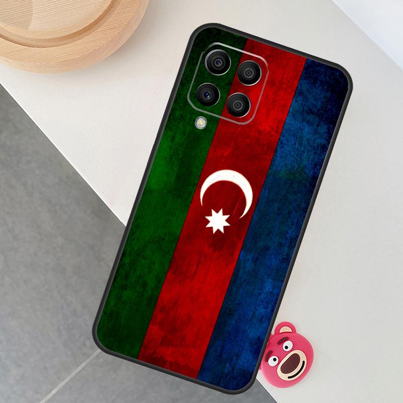 Azerbaijan Flag Case For Samsung Galaxy M55 M15 M12 M13 M14 M54 M23 M16 M11 M21 M31 M20 M34 M52 M32 M36 M56