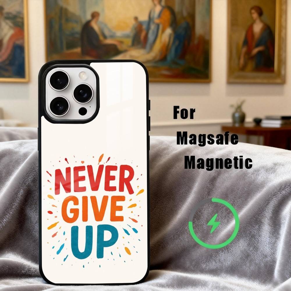 N-Never G-give U-up  Phone Case For iPhone 17,16,15,14,13,12,Plus,Pro,Max for Magsafe Magnetic Wireless Charging