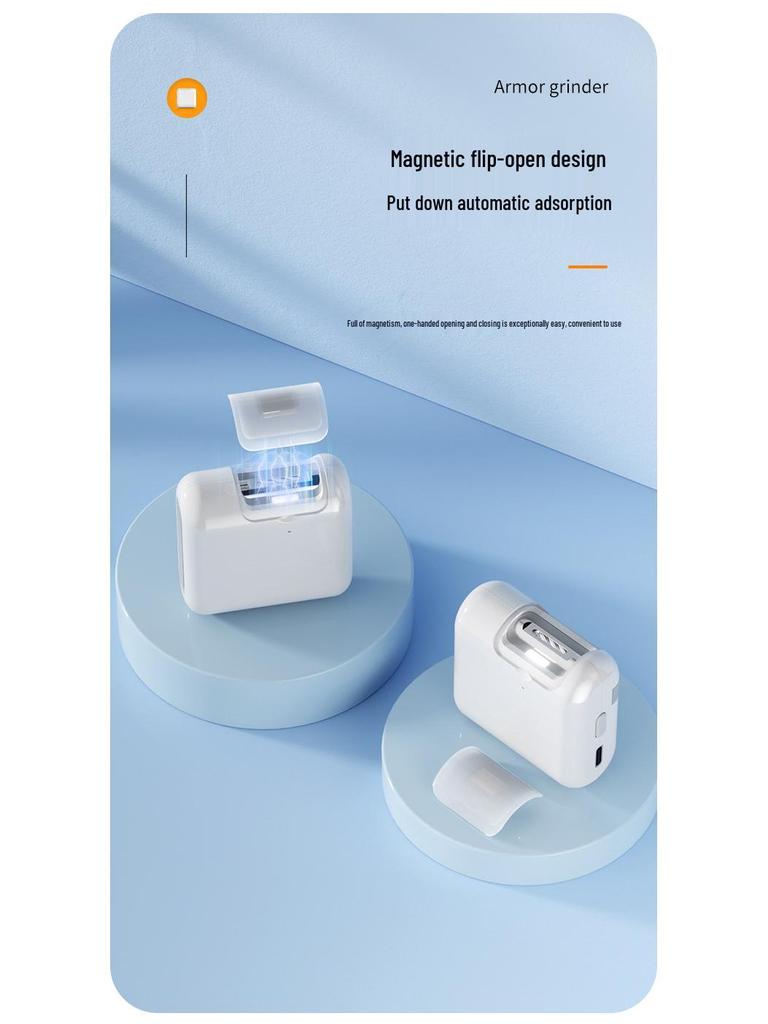 Automatic Electric Nail Clipper & Polisher: Child & Adult Safe, Anti-Pinch, Anti-Splash