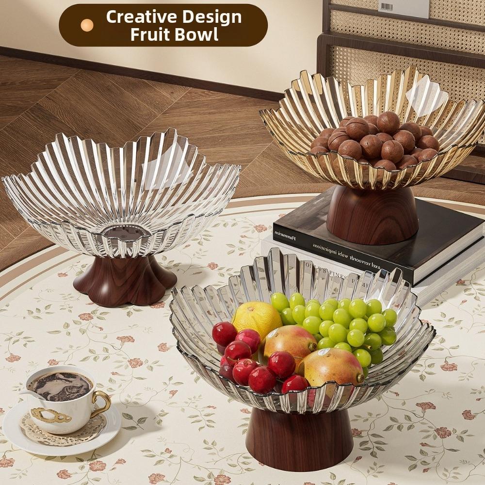 High-footed Base Storage Tray Multi-functional Snack Storage Holder Stylish Candy Bowl Office Desk