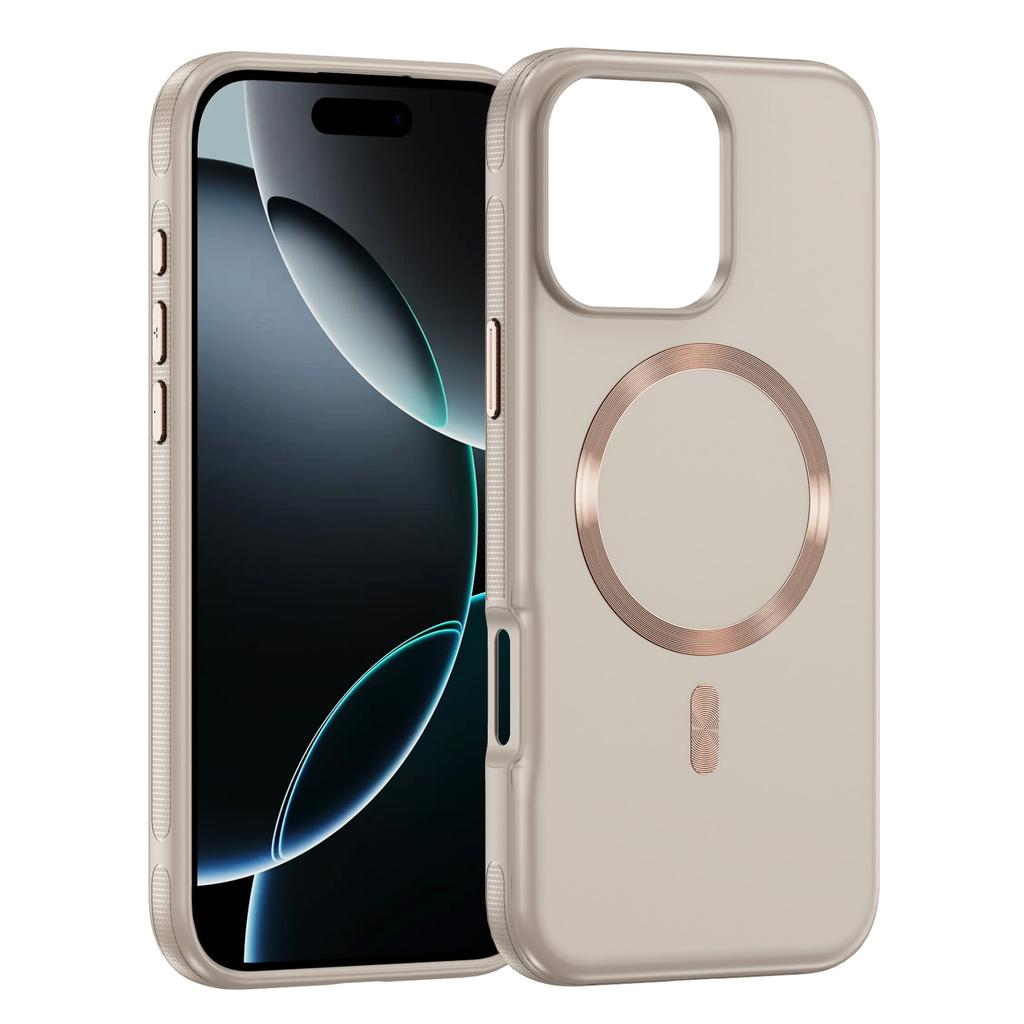 Shockproof CD Pattern Wireless Charging Magnetic Case For iPhone 16 Pro Max 15 14 13 12, Metal Buttons Hard Phone Covers Funda